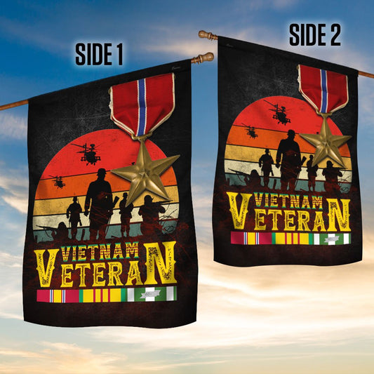 Vietnam Veteran Flag The Bronze Star, American Flag Vietnam