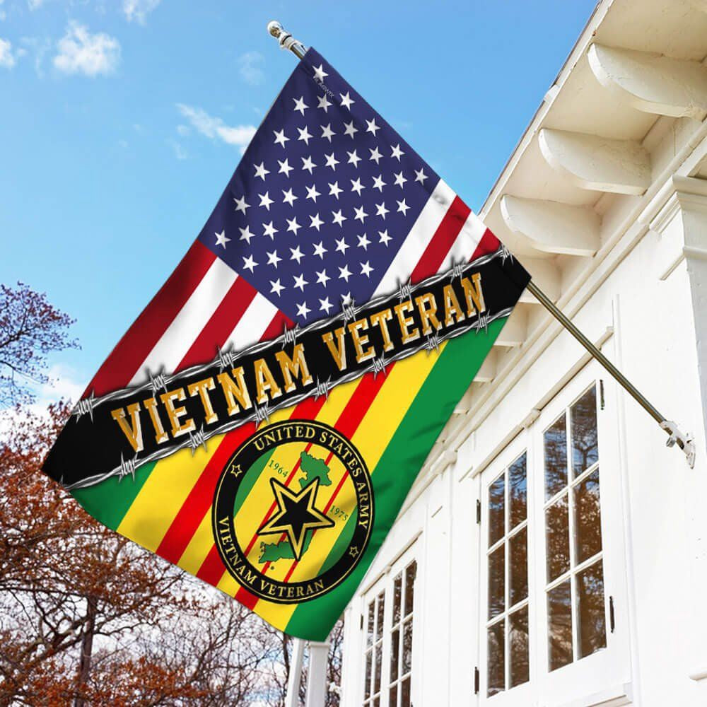 Vietnam Veteran Flags, Premium Vietnam Veteran Flag, American Flag Vietnam