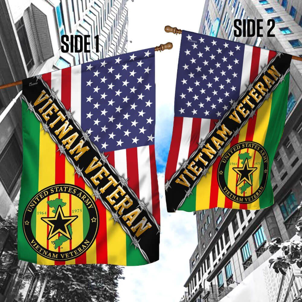 Vietnam Veteran Flags, Premium Vietnam Veteran Flag, American Flag Vietnam