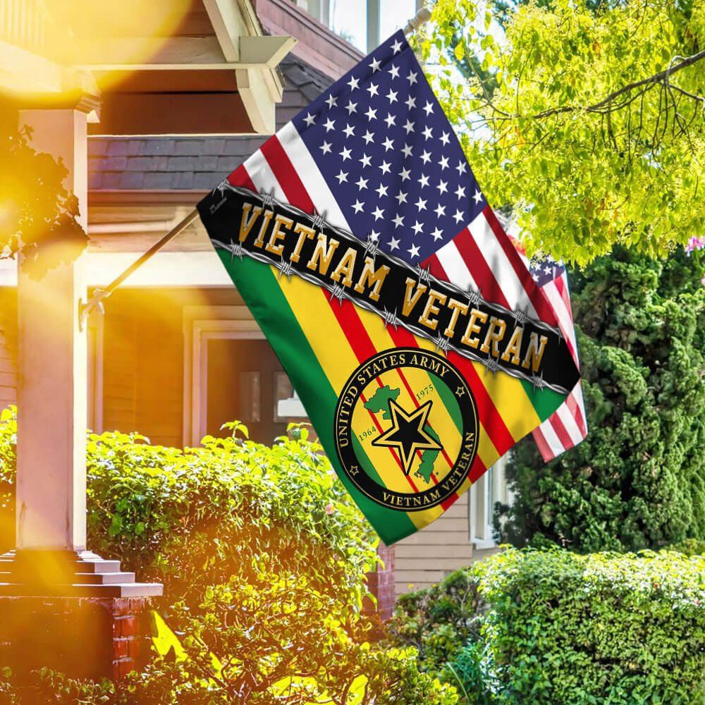 Vietnam Veteran Flags, Premium Vietnam Veteran Flag, American Flag Vietnam