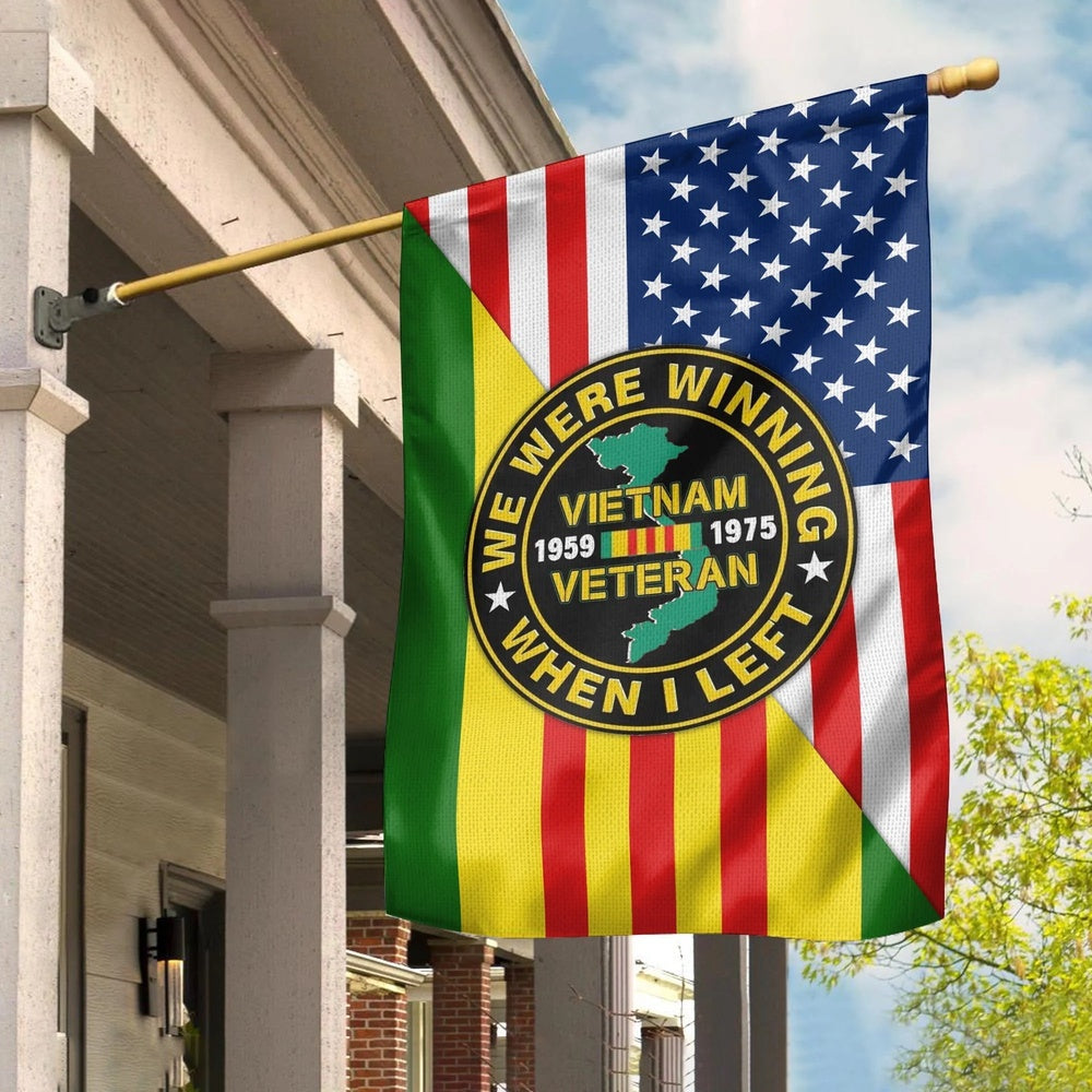 Vietnam Veteran Flags, Premium Vietnam Veteran House Flag, American Flag Vietnam