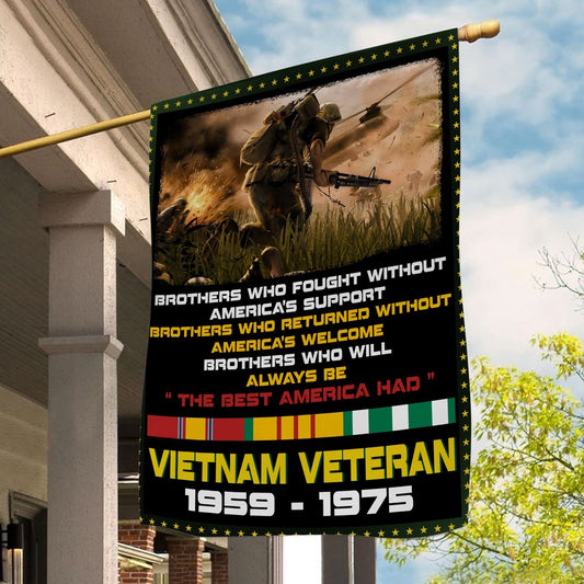 Vietnam Veteran Flags, The Best America Had Flag All Over Printed, American Flag Vietnam