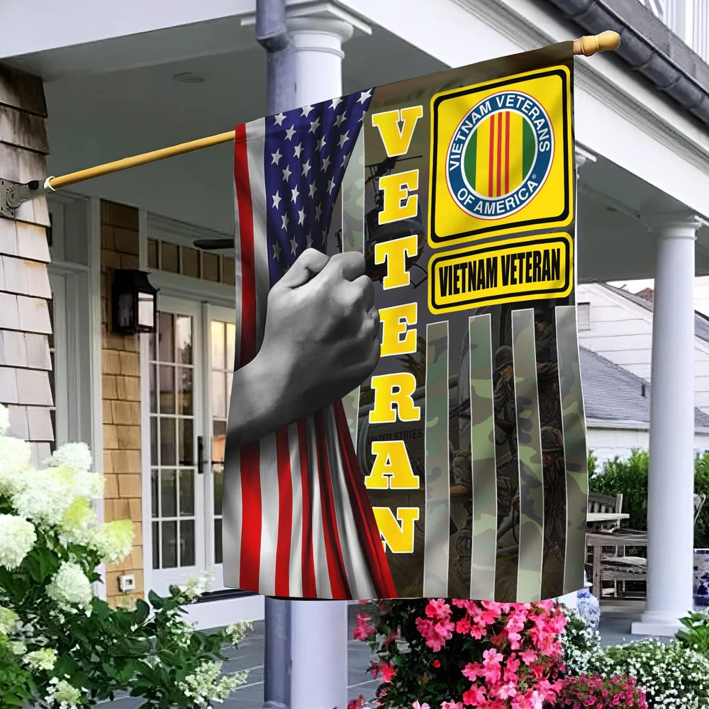 Vietnam Veteran Flags, Vietnam Veteran 1 Garden Flag, Gift For Veterans Day, American Flag Vietnam