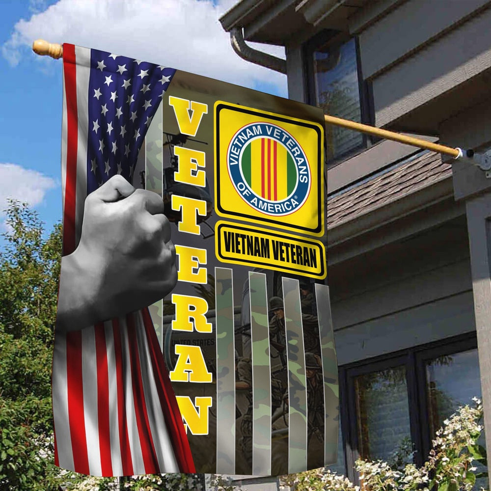 Vietnam Veteran Flags, Vietnam Veteran 1 Garden Flag, Gift For Veterans Day, American Flag Vietnam