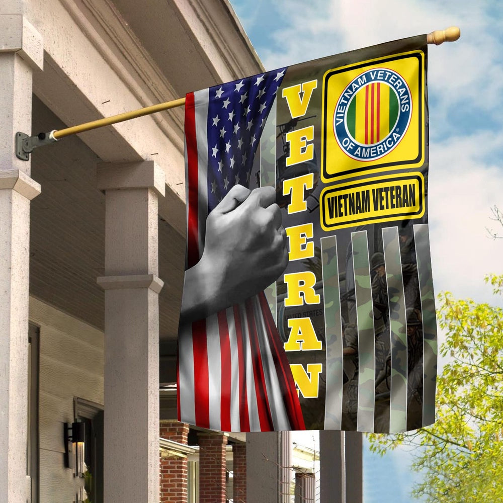 Vietnam Veteran Flags, Vietnam Veteran 1 Garden Flag, Gift For Veterans Day, American Flag Vietnam