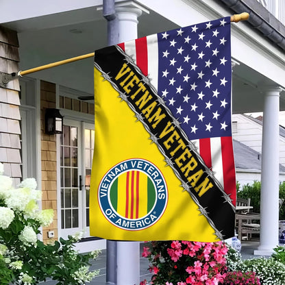 Vietnam Veteran Flags, Vietnam Veteran Garden Flag, Gift For Veterans Day, American Flag Vietnam