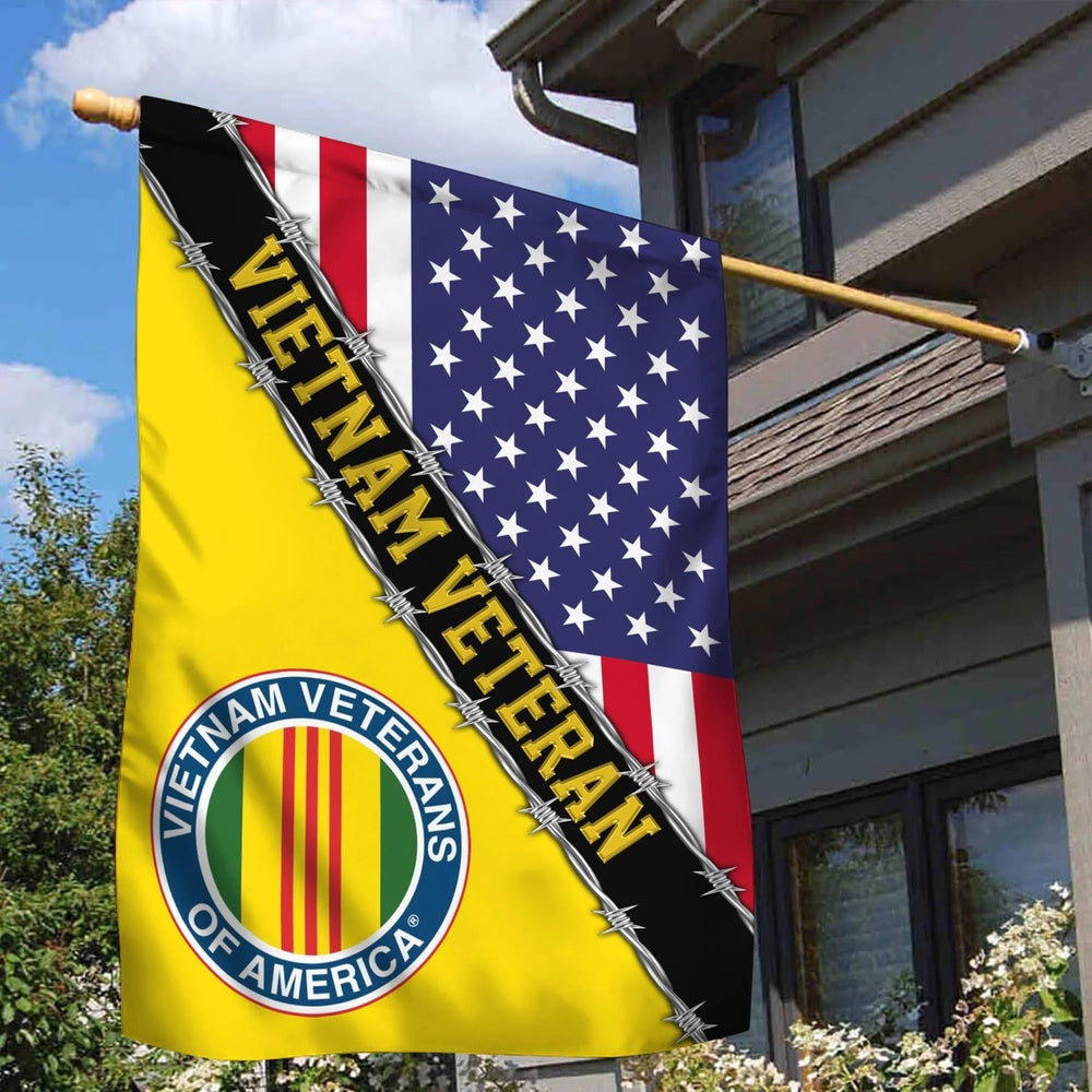 Vietnam Veteran Flags, Vietnam Veteran Garden Flag, Gift For Veterans Day, American Flag Vietnam