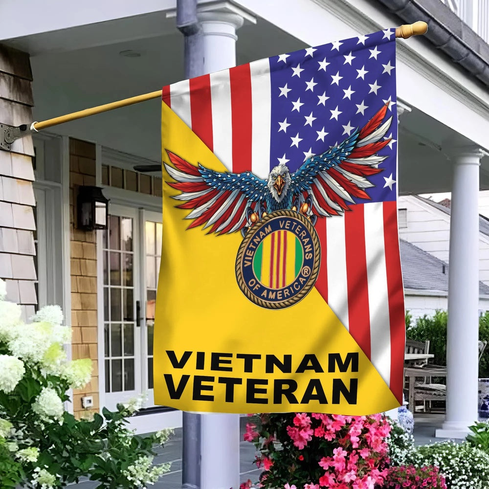 Vietnam Veteran Flags, Vietnam Veteran Garden Flag, Gift For Vietnam Veteran, American Flag Vietnam