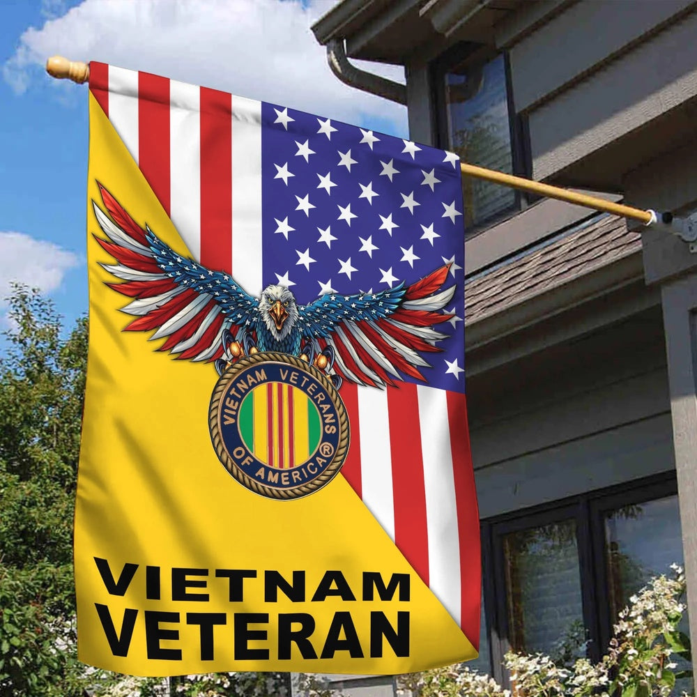 Vietnam Veteran Flags, Vietnam Veteran Garden Flag, Gift For Vietnam Veteran, American Flag Vietnam