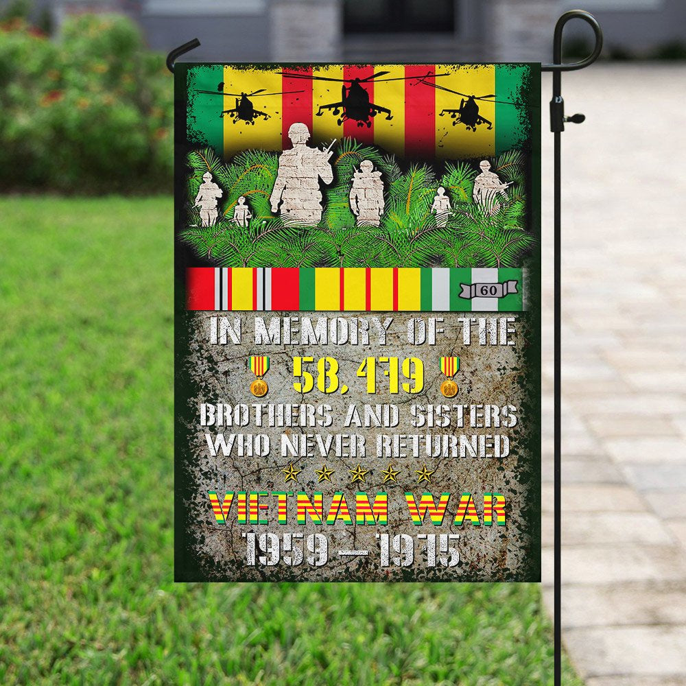Vietnam Veteran Flags, Vietnam Veterans In Memory Of Brothers And Sisters Flag, American Flag Vietnam