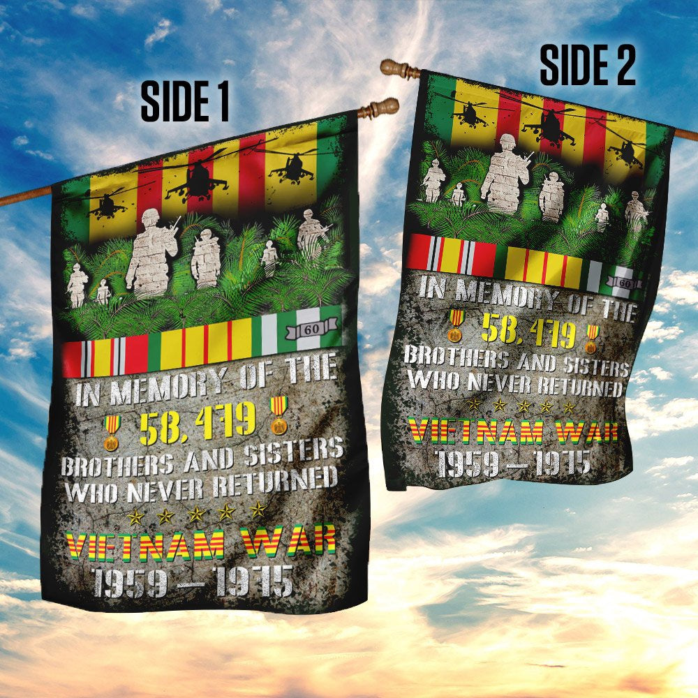 Vietnam Veteran Flags, Vietnam Veterans In Memory Of Brothers And Sisters Flag, American Flag Vietnam