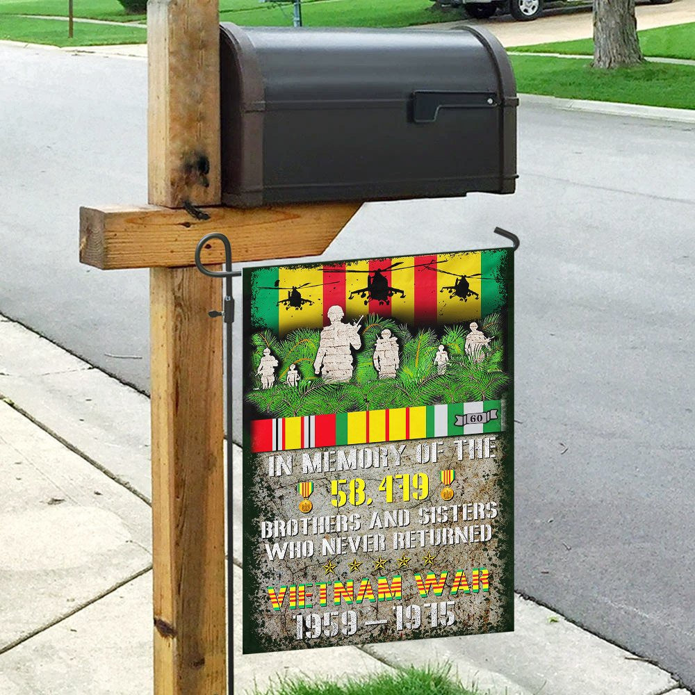 Vietnam Veteran Flags, Vietnam Veterans In Memory Of Brothers And Sisters Flag, American Flag Vietnam