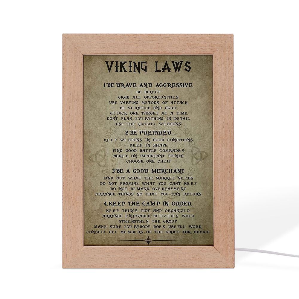 Viking Laws Vertical Frame Lamp, Mother's Day Night Light, Best Mom Ever, Gift For Mom