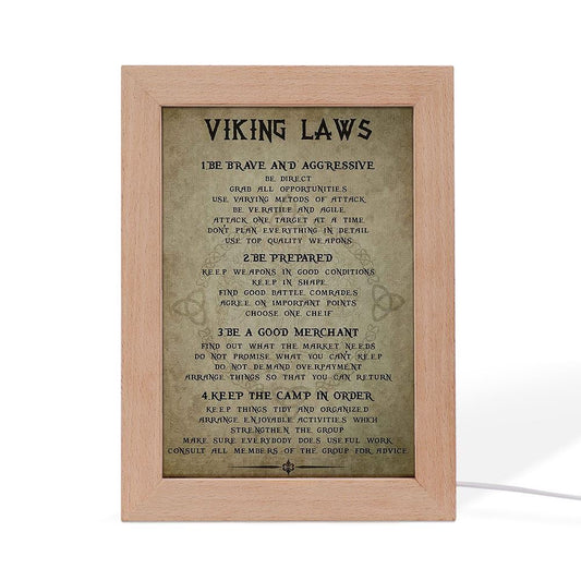 Viking Laws Vertical Frame Lamp, Mother's Day Night Light, Best Mom Ever, Gift For Mom