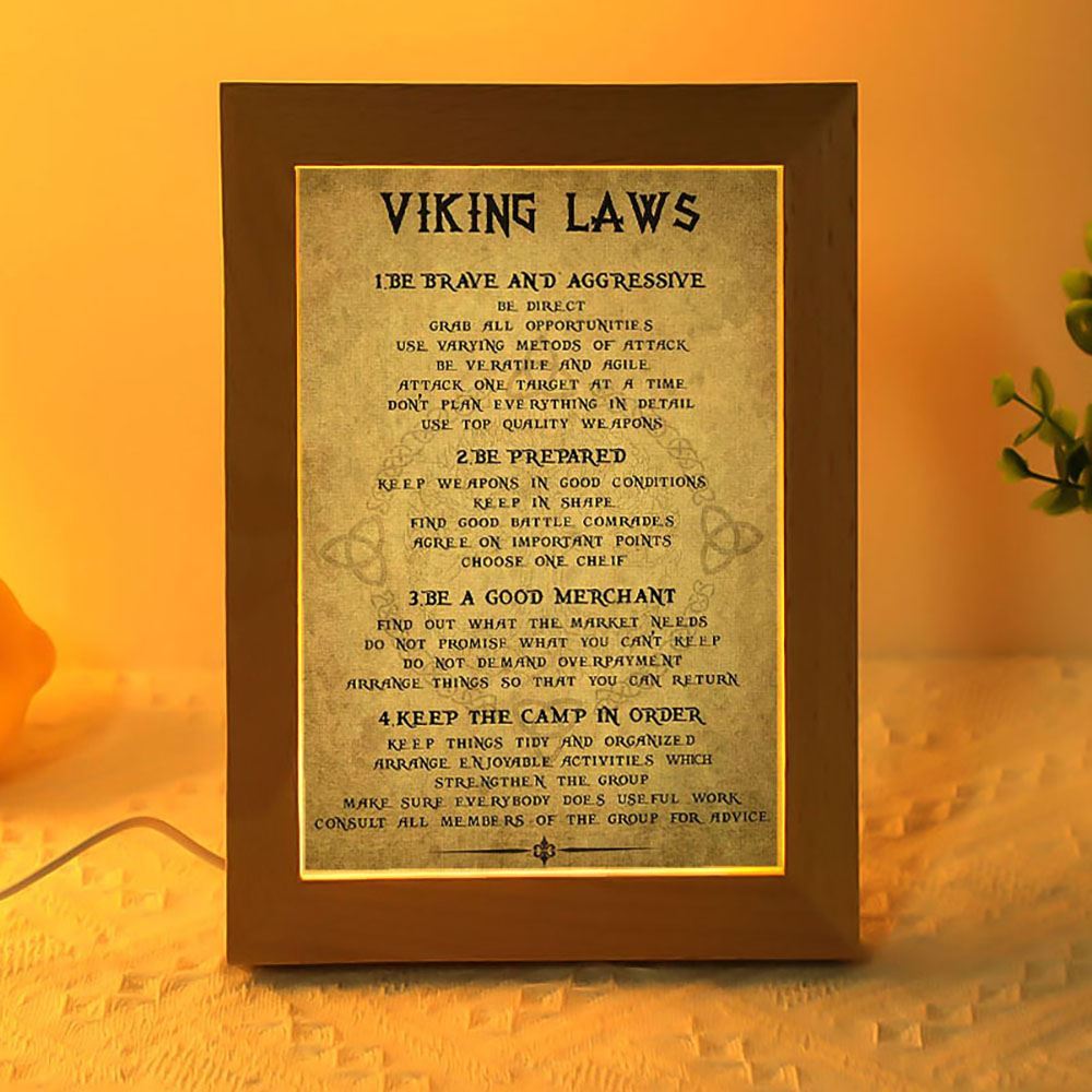 Viking Laws Vertical Frame Lamp, Mother's Day Night Light, Best Mom Ever, Gift For Mom