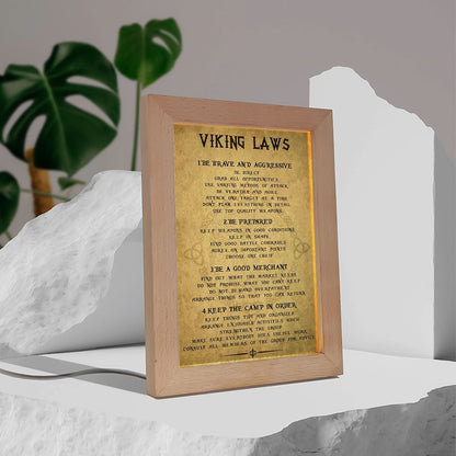 Viking Laws Vertical Frame Lamp, Mother's Day Night Light, Best Mom Ever, Gift For Mom