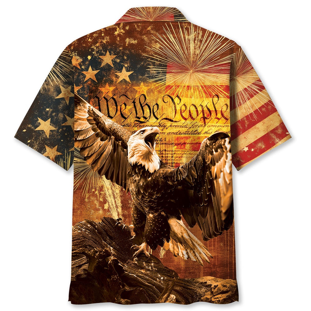 Vintage God Bless America Hawaiian Shirt, Funny Hawaiian Shirt, Usa Hawaiian Shirt, Vintage Hawaiian Shirts