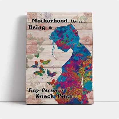 Vintage Rose Butterfly Mama Canvas, Mother's Day Canvas Art, Gift For Mom, Birthday Gift, Mother's Day Wall Art