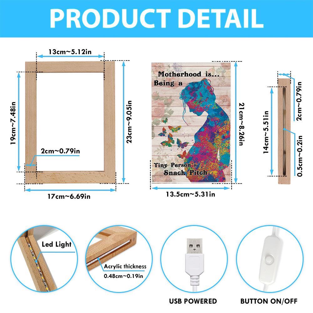 Vintage Rose Butterfly Mama Frame Lamp, Mother's Day Night Light, Best Mom Ever, Gift For Mom