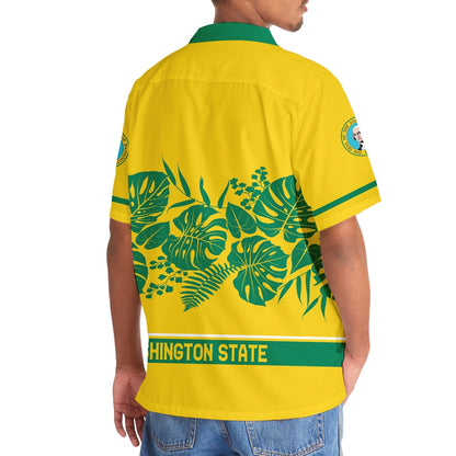 Washington State Hawaiian Shirt, Funny Hawaiian Shirt, Usa Hawaiian Shirt, Vintage Hawaiian Shirts
