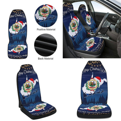 West Virginia State Merry Christmas You all Cars Seat Cover, Christmas Car Seat Covers, Car Decor Gift
