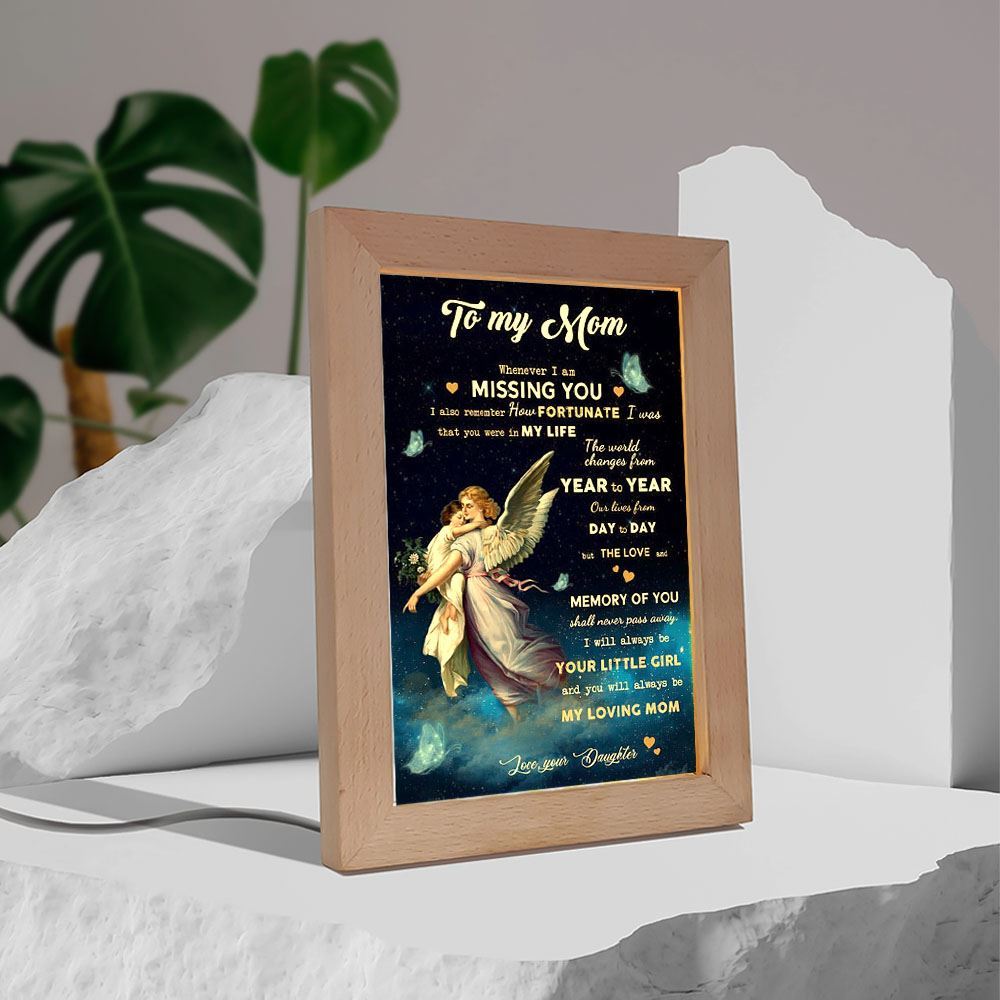 Whenever I Am Missing You Frame Lamp, Mother's Day Night Light, Best Mom Ever, Gift For Mom