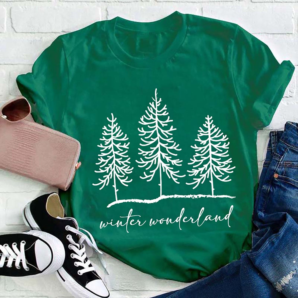 Winter Wonderland T Shirt, Merry T Shirt, Unisex Christmas Shirts