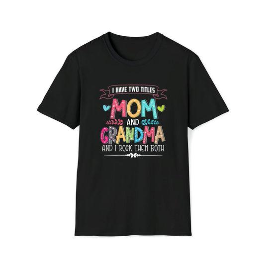 Womens Funny Grandma Shirts Women Mom And Grandma I Rock Them Both Premium T Shirt, Mother's Day Premium T Shirt, Mother's Day Gift, Mom Shirt
