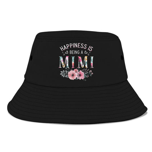 Womens Happiness Is Being A Mimi Announcement Bucket Hat, Mother's Day Bucker Hat, Mother's Day Gift, Women's Sun Hats