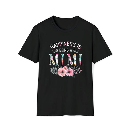 Womens Happiness Is Being A Mimi Announcement Mother's Day Premium T Shirt, Mother's Day Premium T Shirt, Mother's Day Gift, Mom Shirt