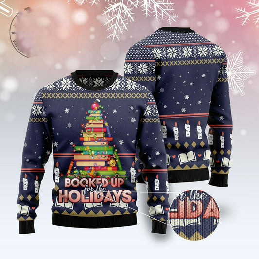 Xmas Tree Sweater, Book Christmas Tree Ugly Christmas Sweater, Funny Xmas Sweater