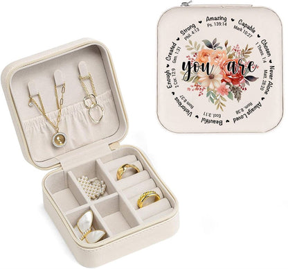 You Are Amazing Capable Chosen Jewelry Box, Religious Gift For Women, Mother's Day Jewelry Case, Gift For Her