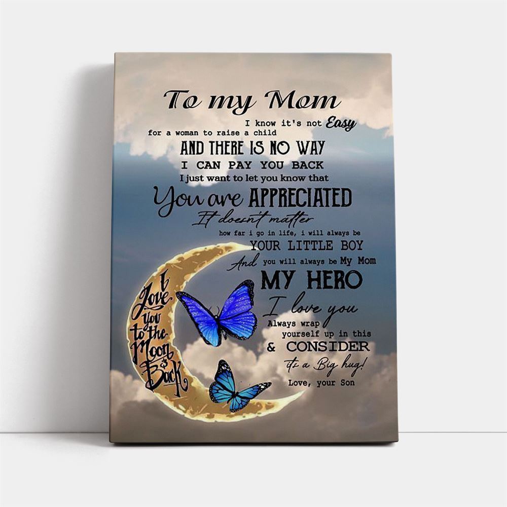 You Are Appreciated Canvas, Mother's Day Canvas Art, Gift For Mom, Birthday Gift, Mother's Day Wall Art