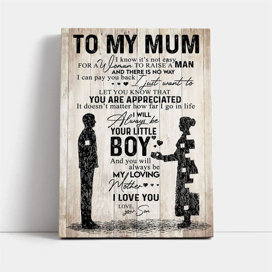 You Are Appreciated Canvas Prints, Mother's Day Canvas Art, Gift For Mom, Birthday Gift, Mother's Day Wall Art