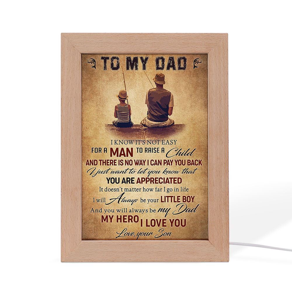 You Are Appreciated Fishing Vertical Frame Lamp, Mother's Day Night Light, Best Mom Ever, Gift For Mom