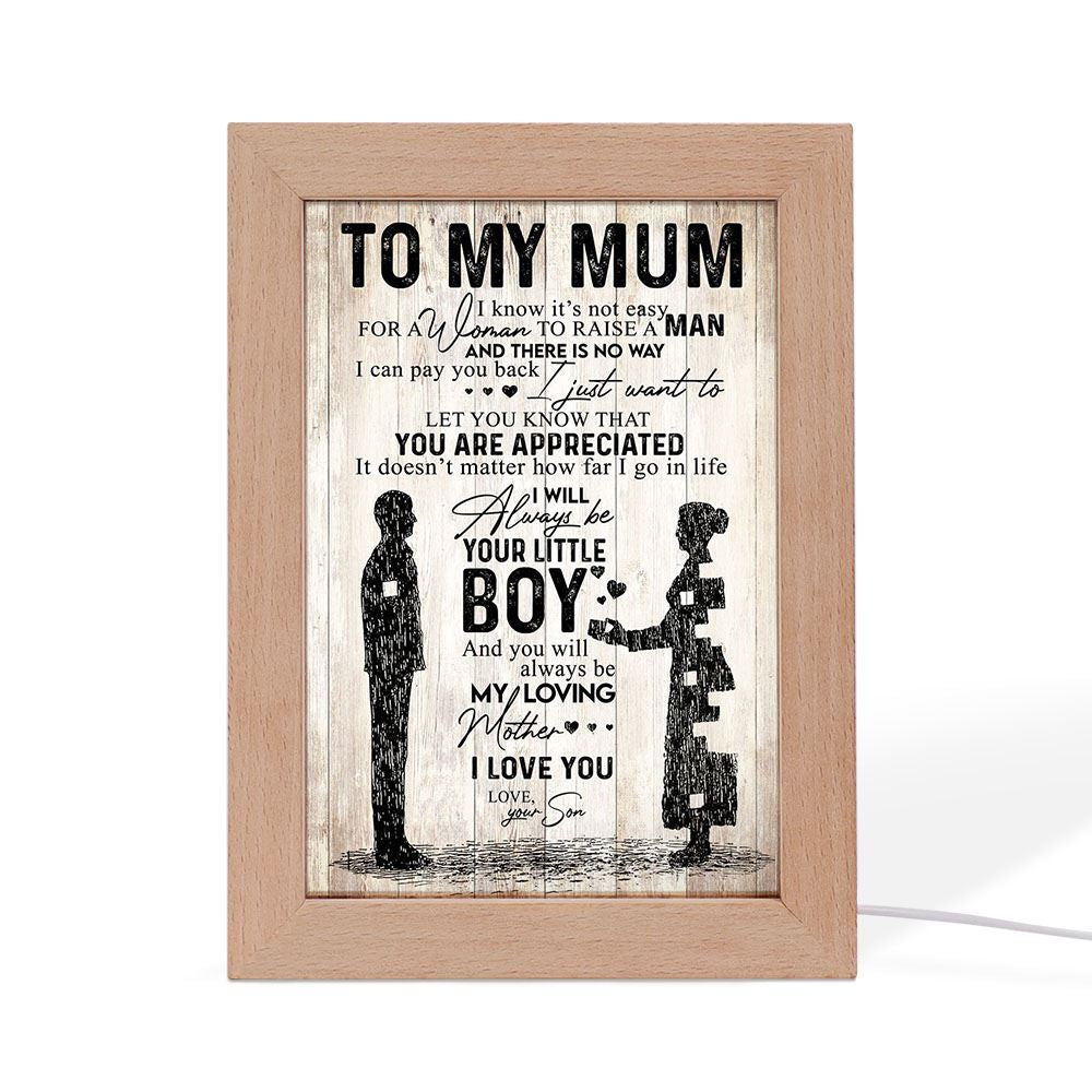 You Are Appreciated Frame Lamp Prints, Mother's Day Night Light, Best Mom Ever, Gift For Mom