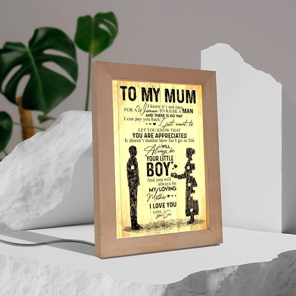 You Are Appreciated Frame Lamp Prints, Mother's Day Night Light, Best Mom Ever, Gift For Mom