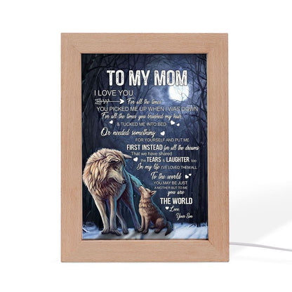 You'Re The World Frame Lamps, Mother's Day Night Light, Best Mom Ever, Gift For Mom