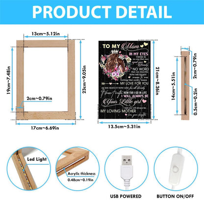 You Will Always Be My Loving Mother Mother's Day Frame Lamp, Mother's Day Night Light, Best Mom Ever, Gift For Mom