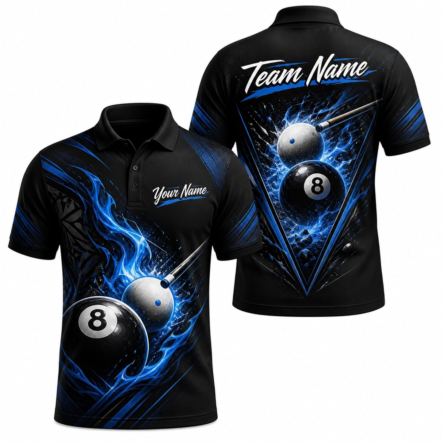 Billiards Team Name Sport Personalized Billiard Polo Shirt
