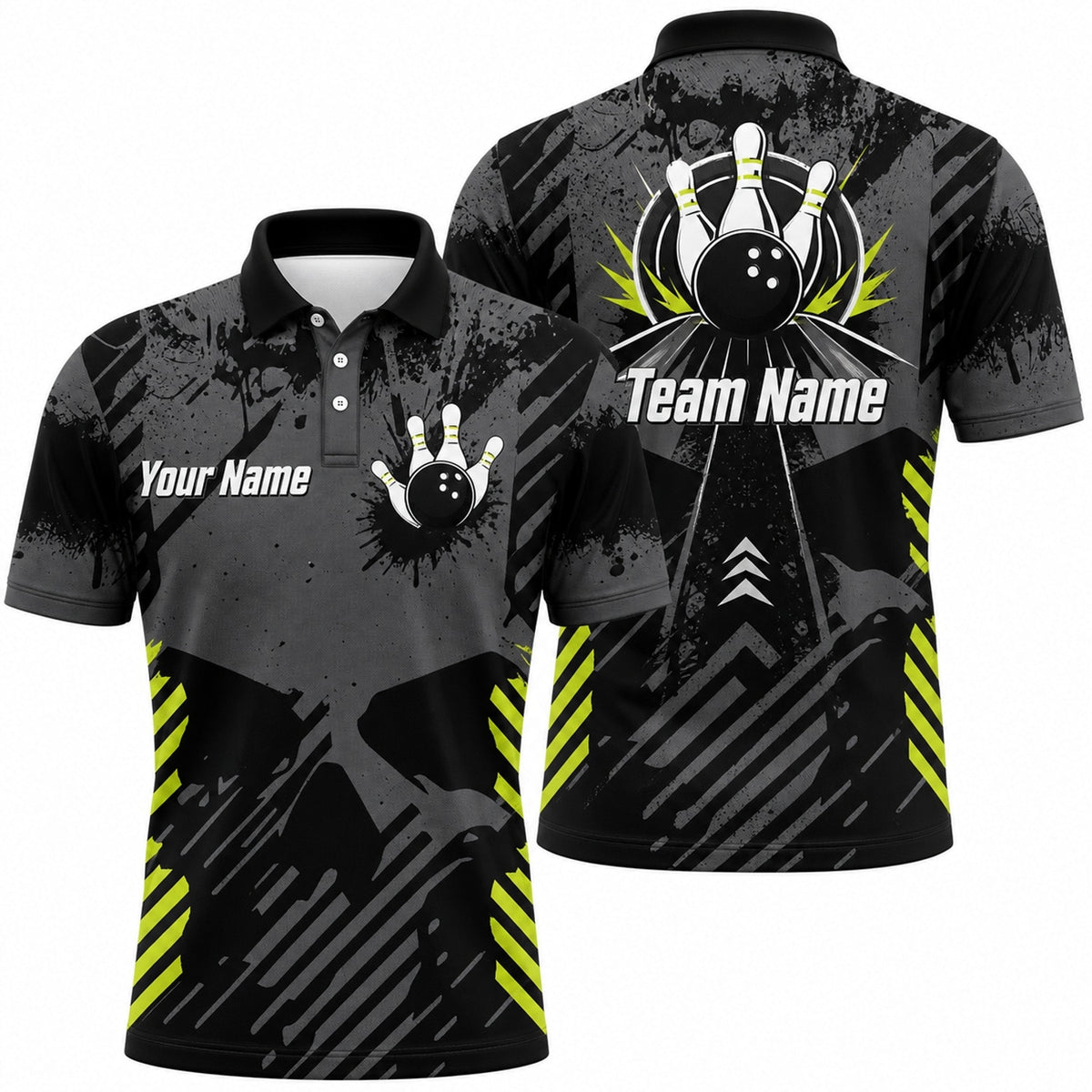 Bowling Team Name Sport Personalized Bowling Polo Shirt