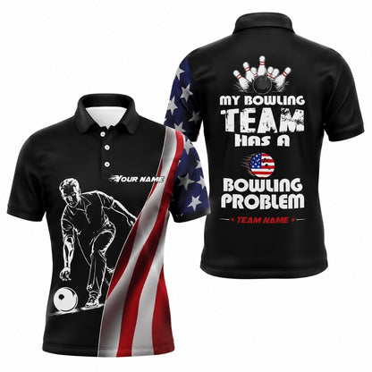 Bowling Team Problem Sport Personalized Bowling Polo Shirt