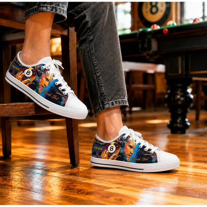 Break Shot Eight Ball Artistic Personalized Low Top Shoes Life Style