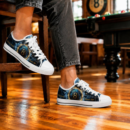 Break Shot Eight Ball Custom Low Top Shoes Life Style