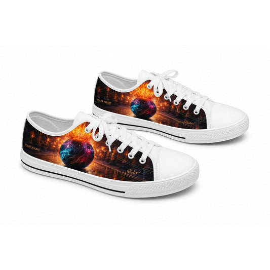 Cosmic Bowling Ball Modern Custom Low Top Shoes