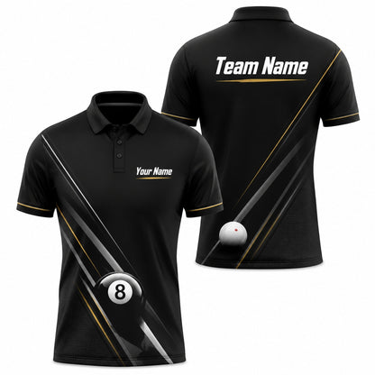 Custom Billiards Team Name Sport Billiard Polo Shirt