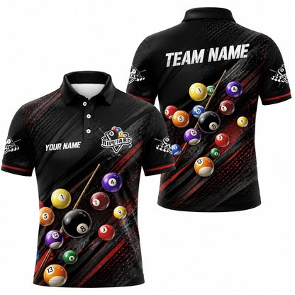 Custom Billiards Team Sport Personalized Billiard Polo Shirt