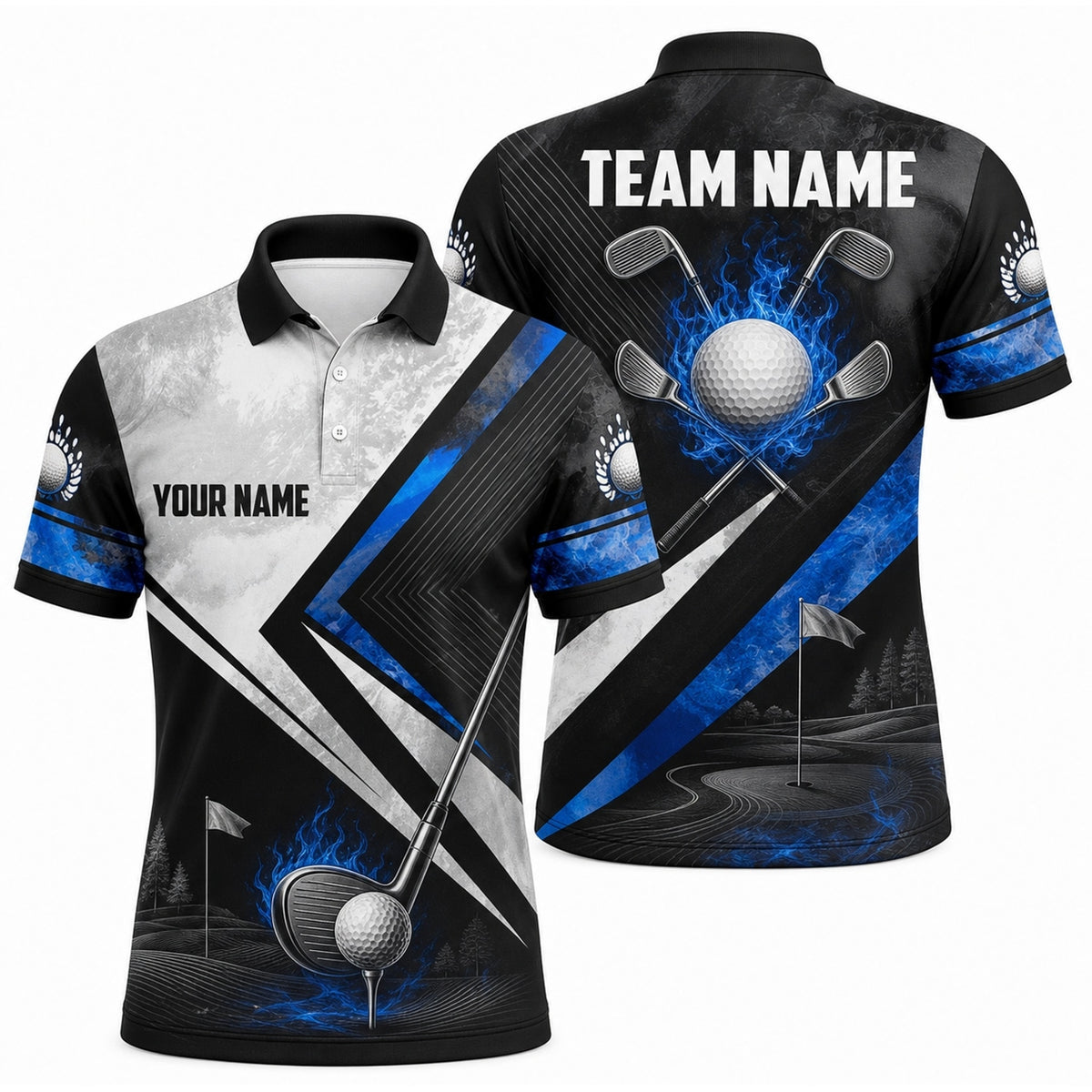 Custom Golf Team Name Golf Polo Shirt