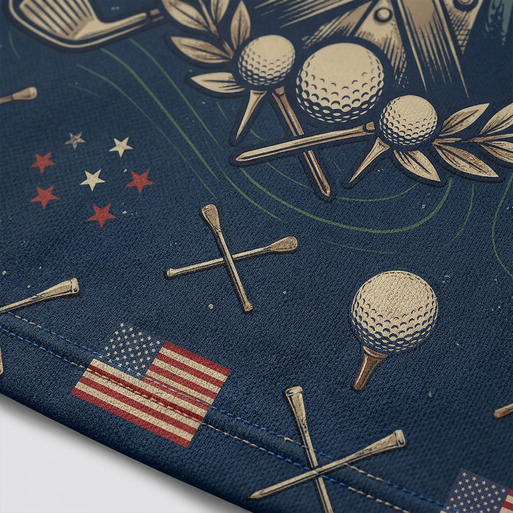 Detailed closeup of patriotic military graphic and FAFO print