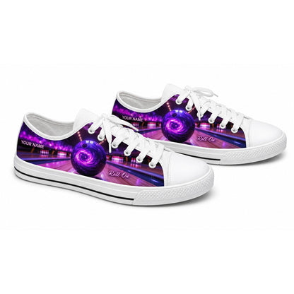 Galactic Bowling Ball Graphic Personalized Low Top Shoes